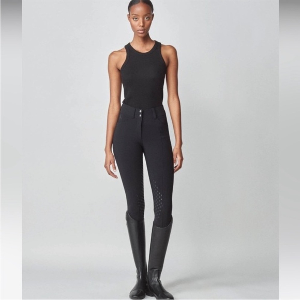 Yagya Compression Performance Breeches with Full Grip in Black NWT